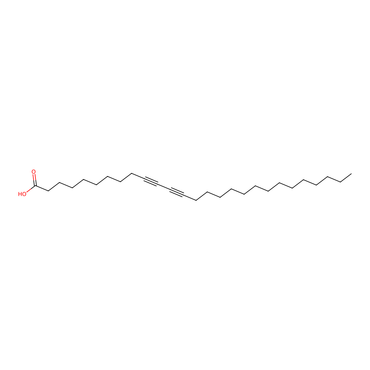 10,12-Heptacosadiynoic Acid molecular structure, CAS 67071-94-7