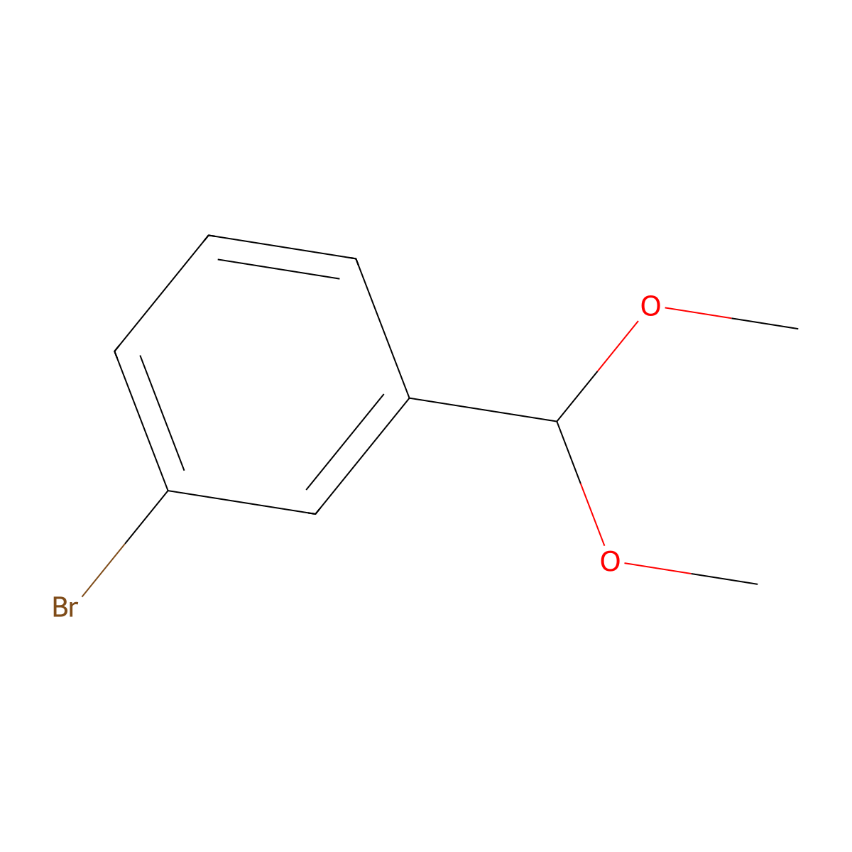 1-Bromo-3-(dimethoxymethyl)benzene molecular structure, CAS 67073-72-7