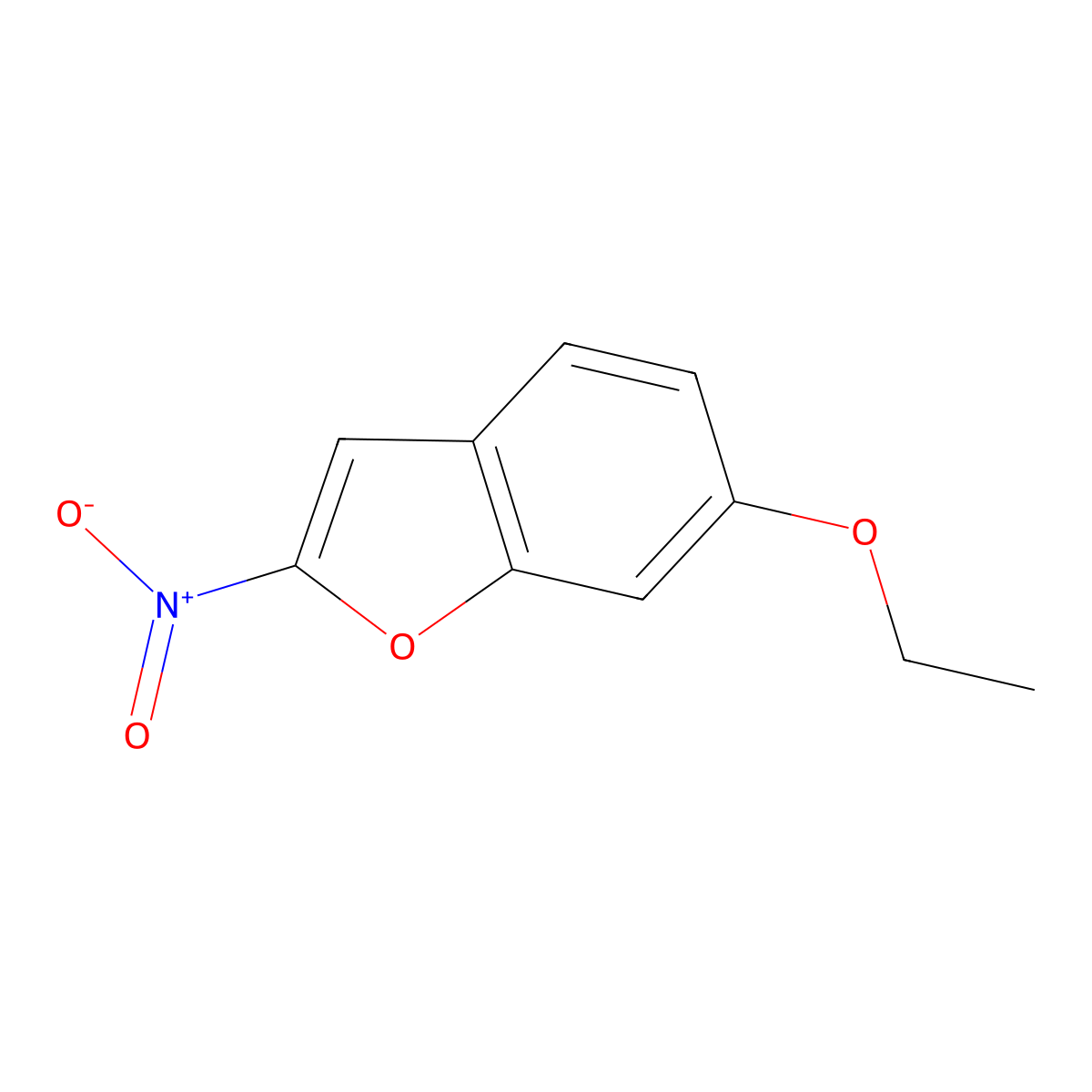 6-Ethoxy-2-nitrobenzofuran molecular structure, CAS 67073-93-2