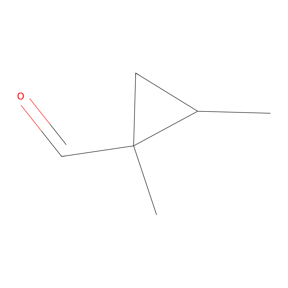 1,2-Dimethylcyclopropane-1-carbaldehyde molecular structure, CAS 67074-43-5