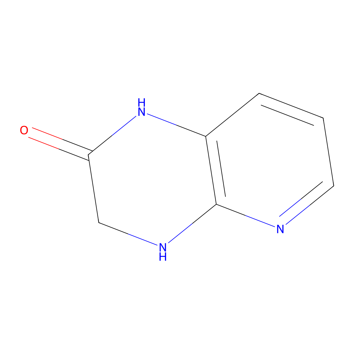 1H,2H,3H,4H-pyrido(2,3-b)pyrazin-2-one molecular structure, CAS 67074-78-6