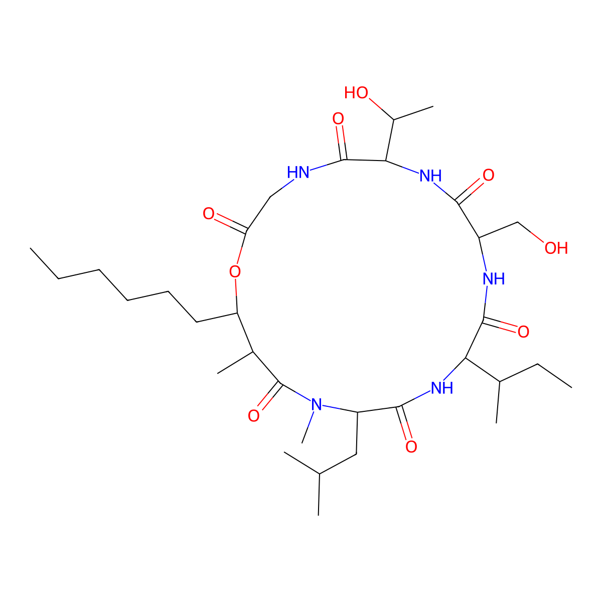 Globomycin molecular structure, CAS 67076-74-8