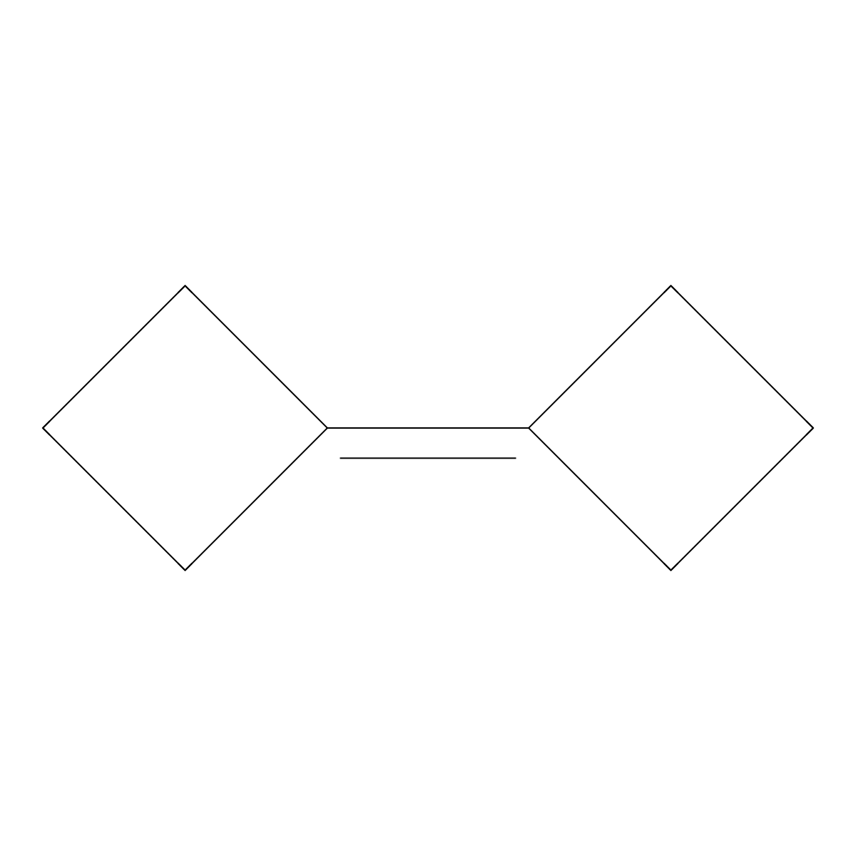 Bicyclobutylidene molecular structure, CAS 6708-14-1