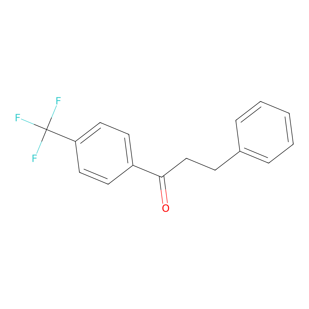 3-Phenyl-4'-trifluoromethylpropiophenone molecular structure, CAS 67082-00-2