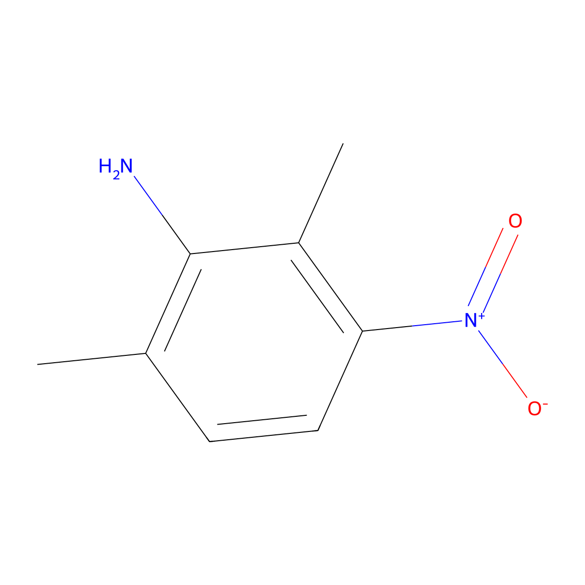 3-Nitro-2,6-xylidine molecular structure, CAS 67083-28-7