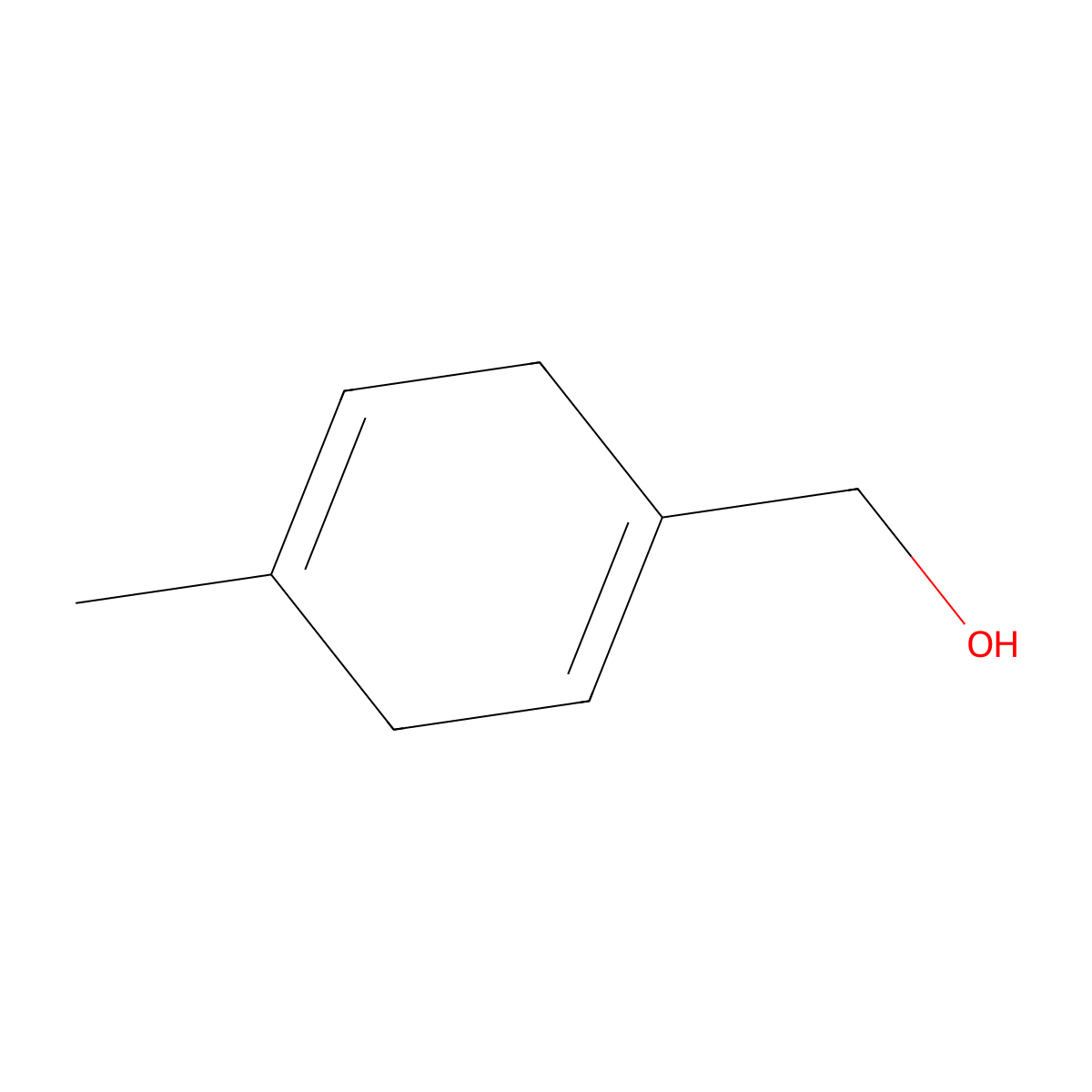 (4-Methylcyclohexa-1,4-dien-1-yl)methanol molecular structure, CAS 67086-95-7