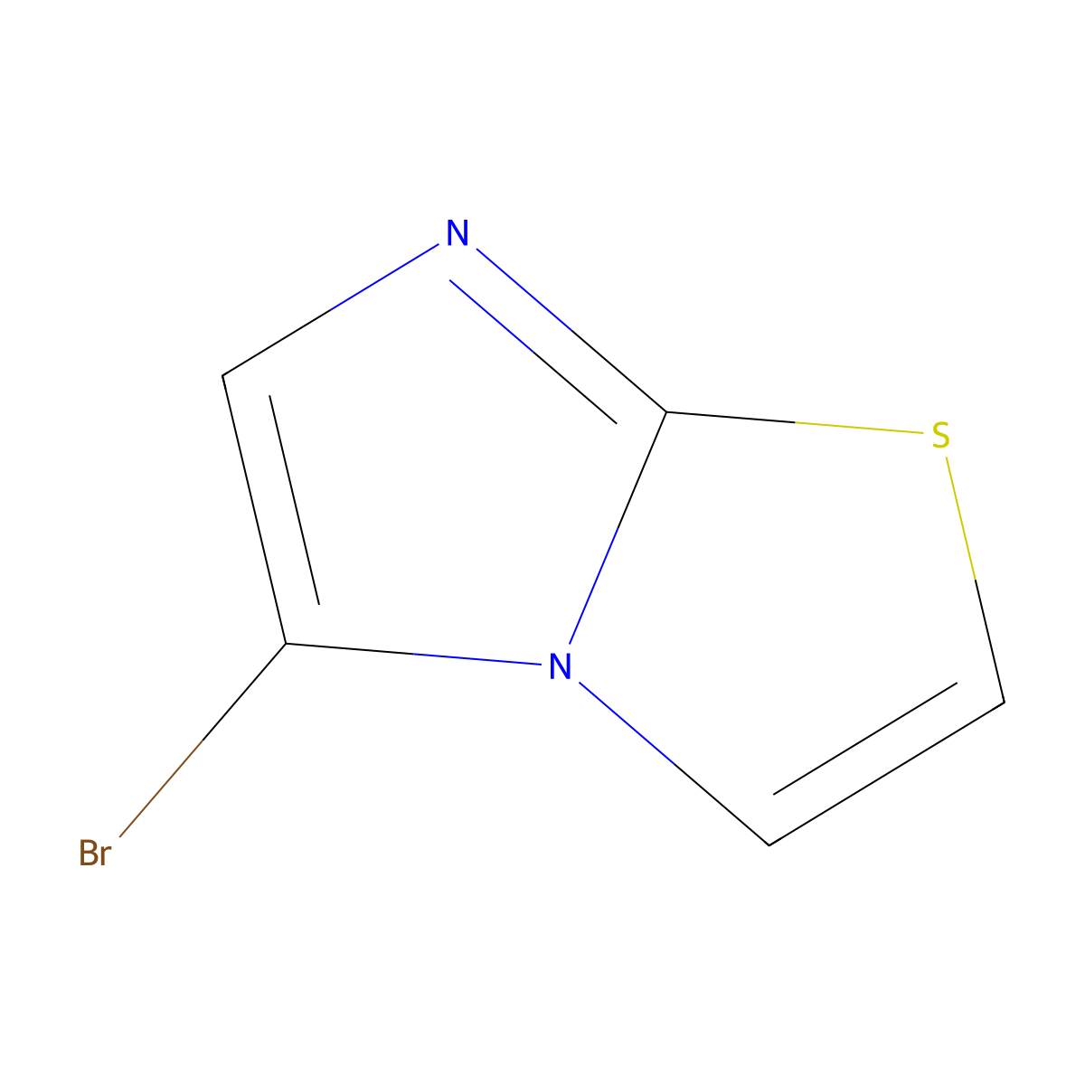 5-Bromoimidazo(2,1-b)(1,3)thiazole molecular structure, CAS 67088-53-3