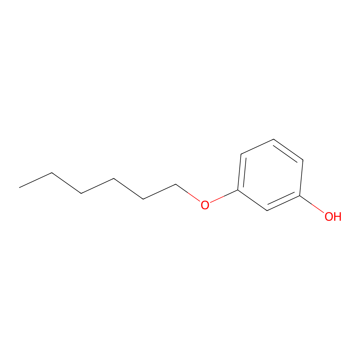 3-Hexoxyphenol molecular structure, CAS 67089-07-0