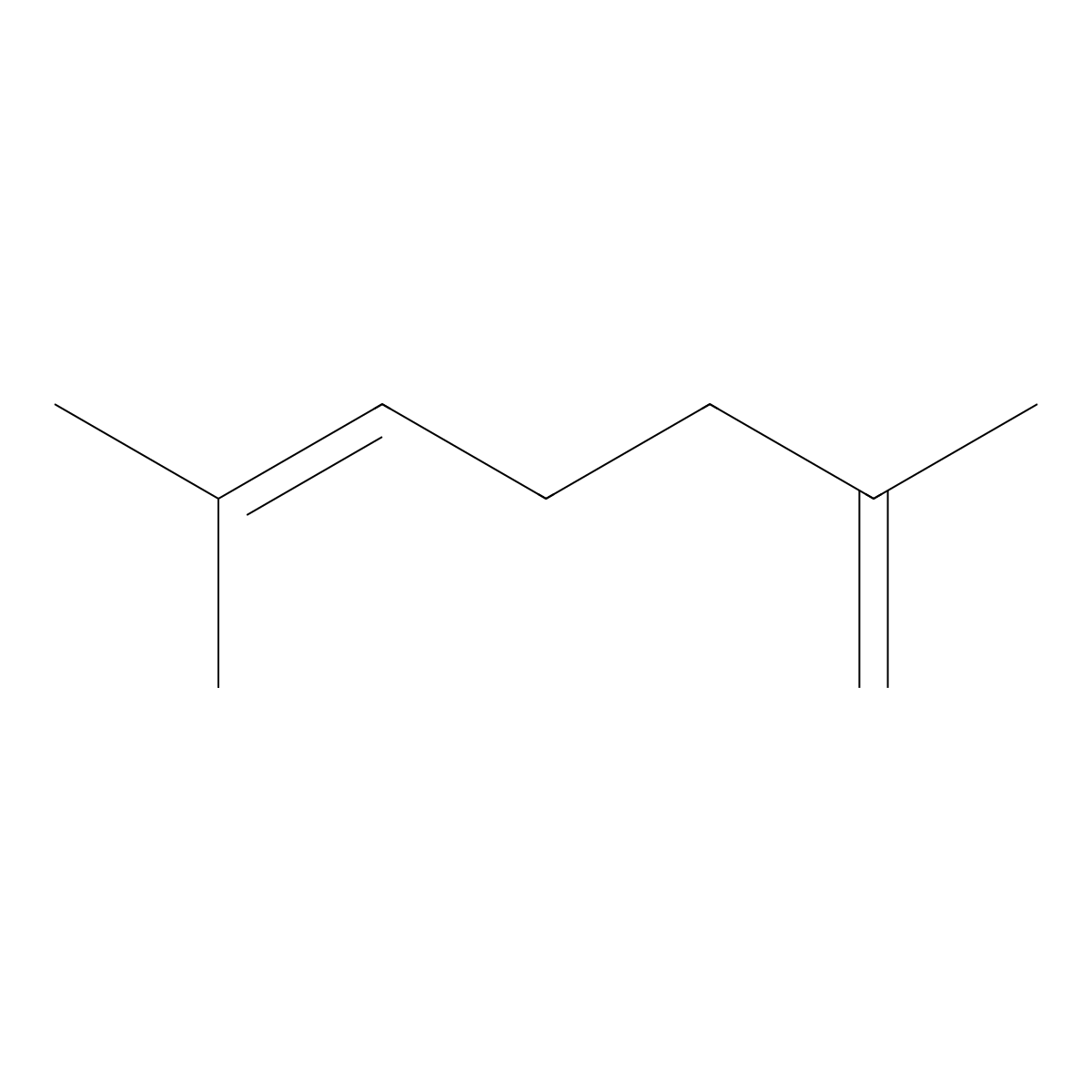 Geraniolene molecular structure, CAS 6709-39-3