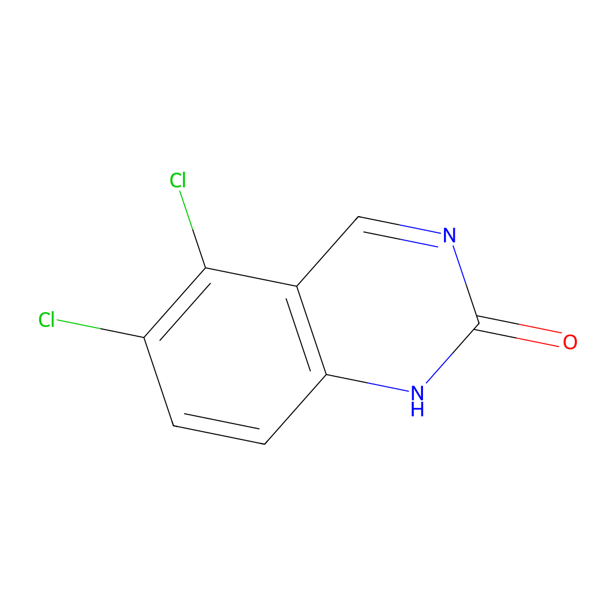 5,6-dichloroquinazolin-2(1H)-one molecular structure, CAS 67092-17-5