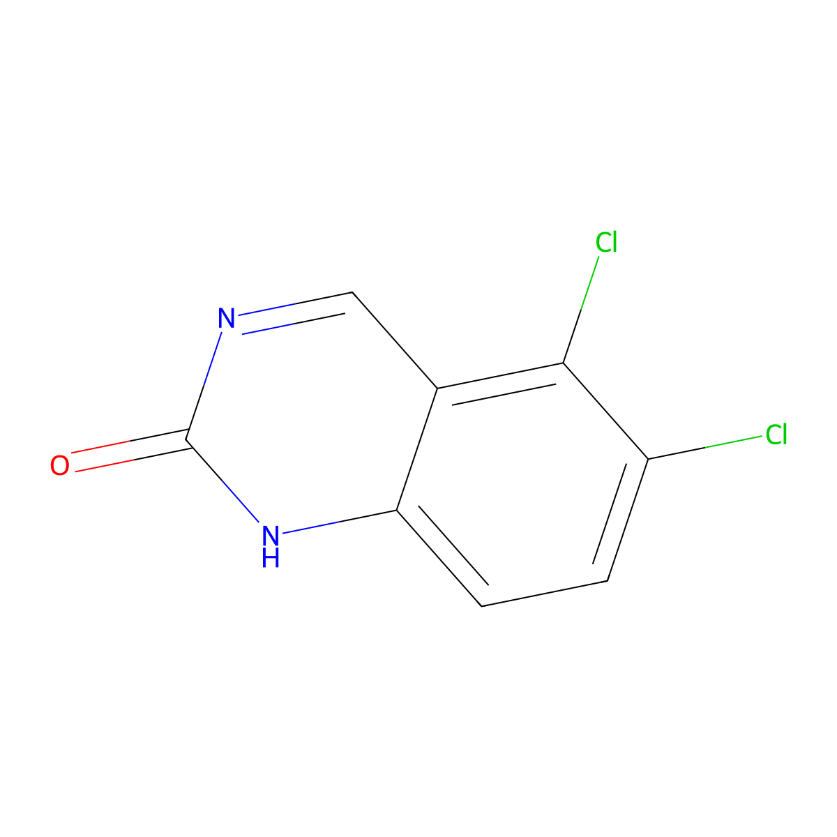 5,6-dichloroquinazolin-2(1H)-one molecular structure, CAS 67092-17-5