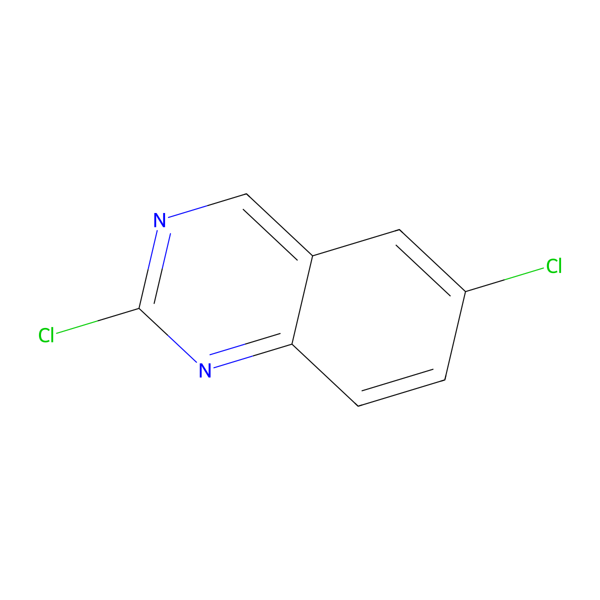 2,6-Dichloroquinazoline molecular structure, CAS 67092-18-6