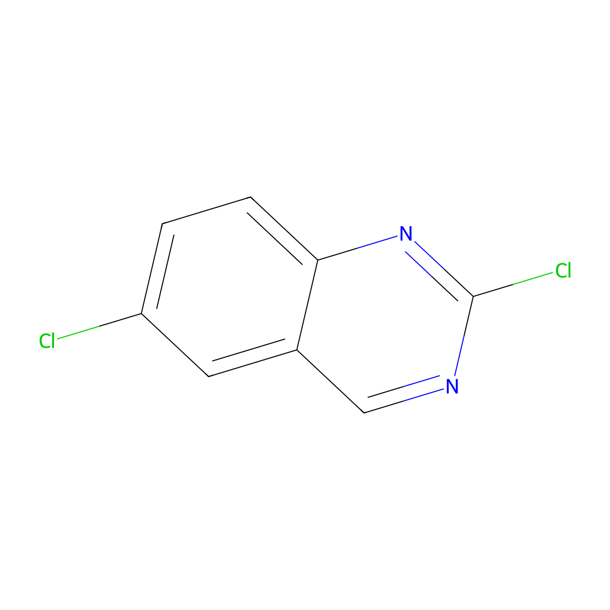 2,6-Dichloroquinazoline molecular structure, CAS 67092-18-6