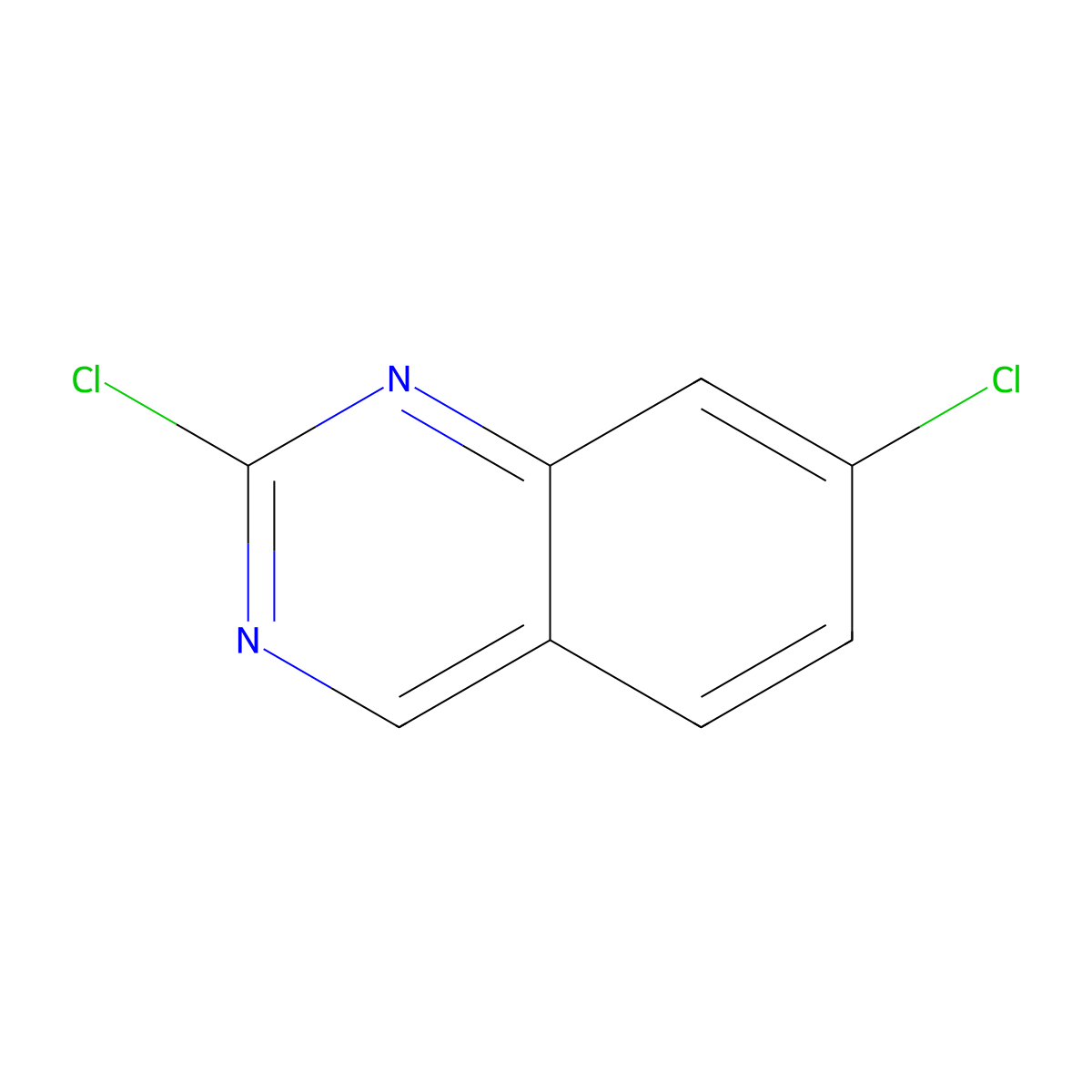 2,7-Dichloroquinazoline molecular structure, CAS 67092-19-7