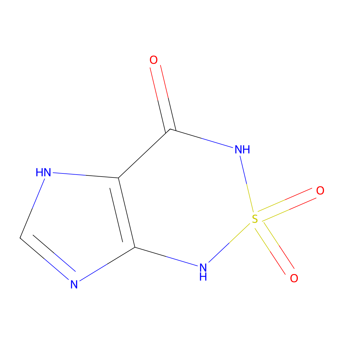 1,5-Dihydroimidazo[4,5-C][1,2,6]thiadiazin-4(3h)-One 2,2-Dioxide molecular structure, CAS 67095-44-7