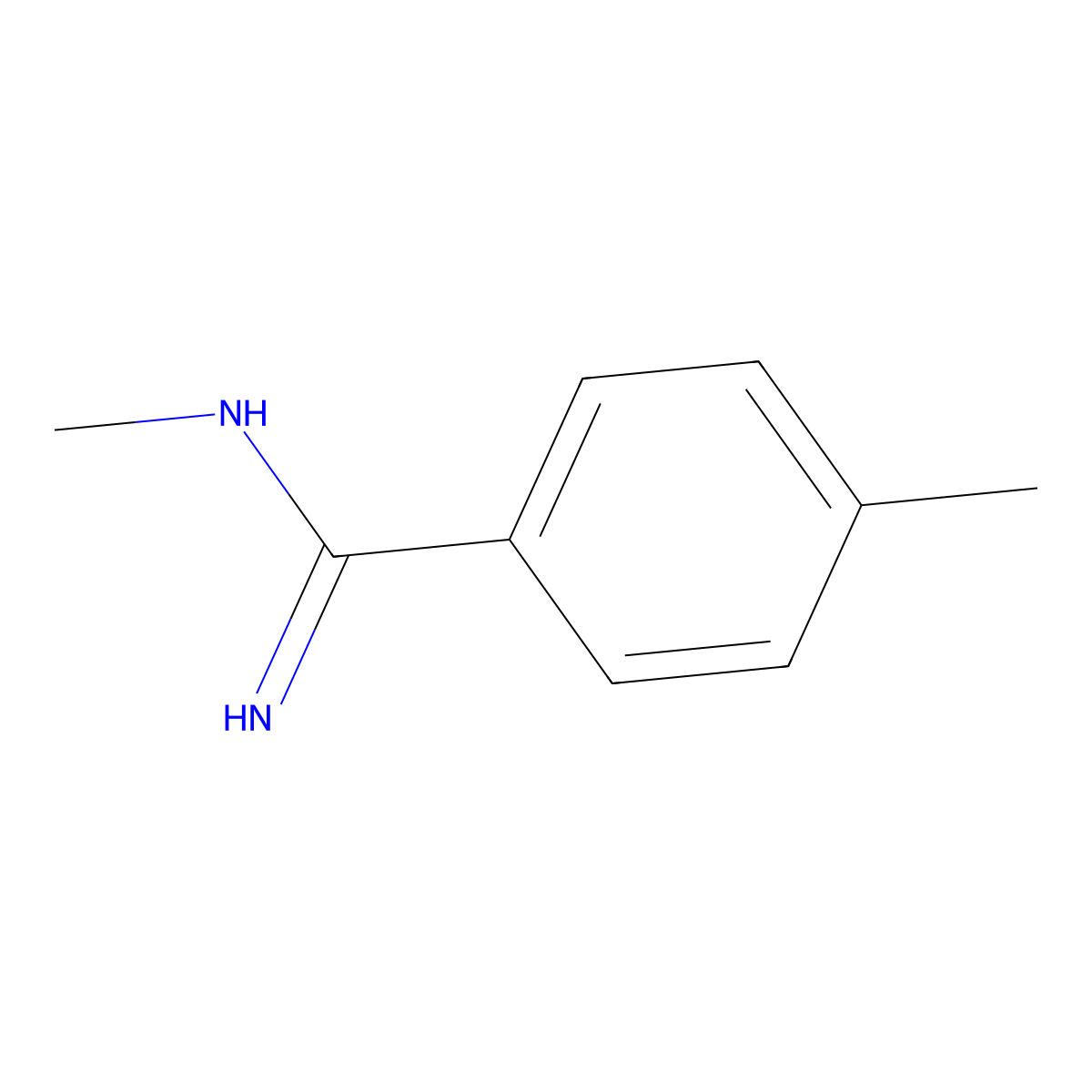 N',4-dimethylbenzenecarboximidamide molecular structure, CAS 67095-75-4