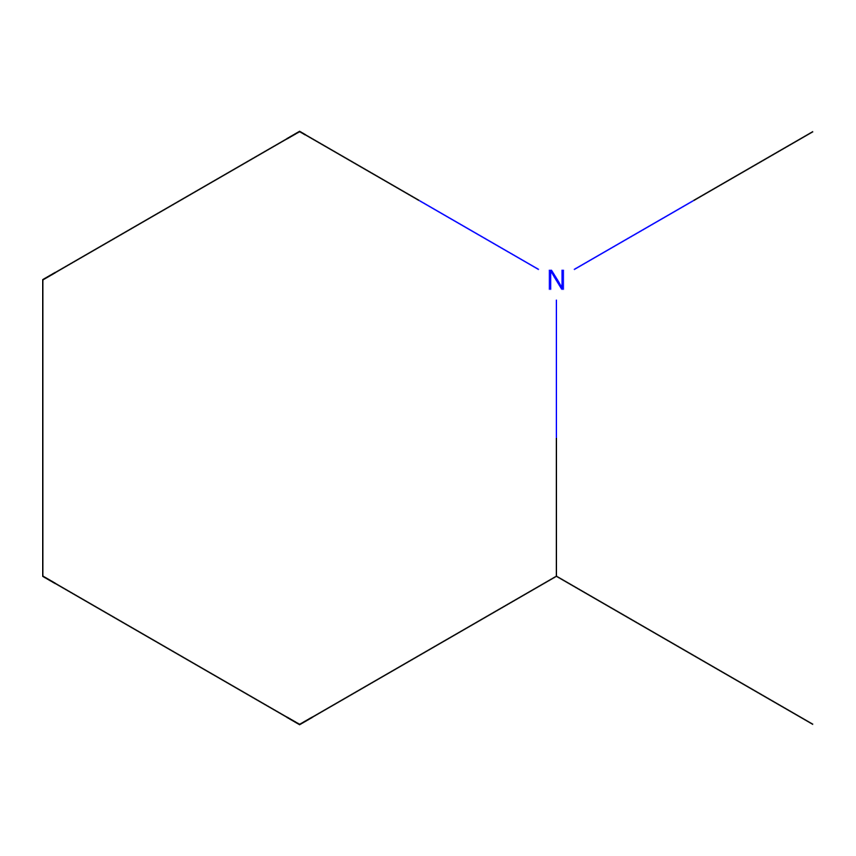 1,2-Dimethylpiperidine molecular structure, CAS 671-36-3