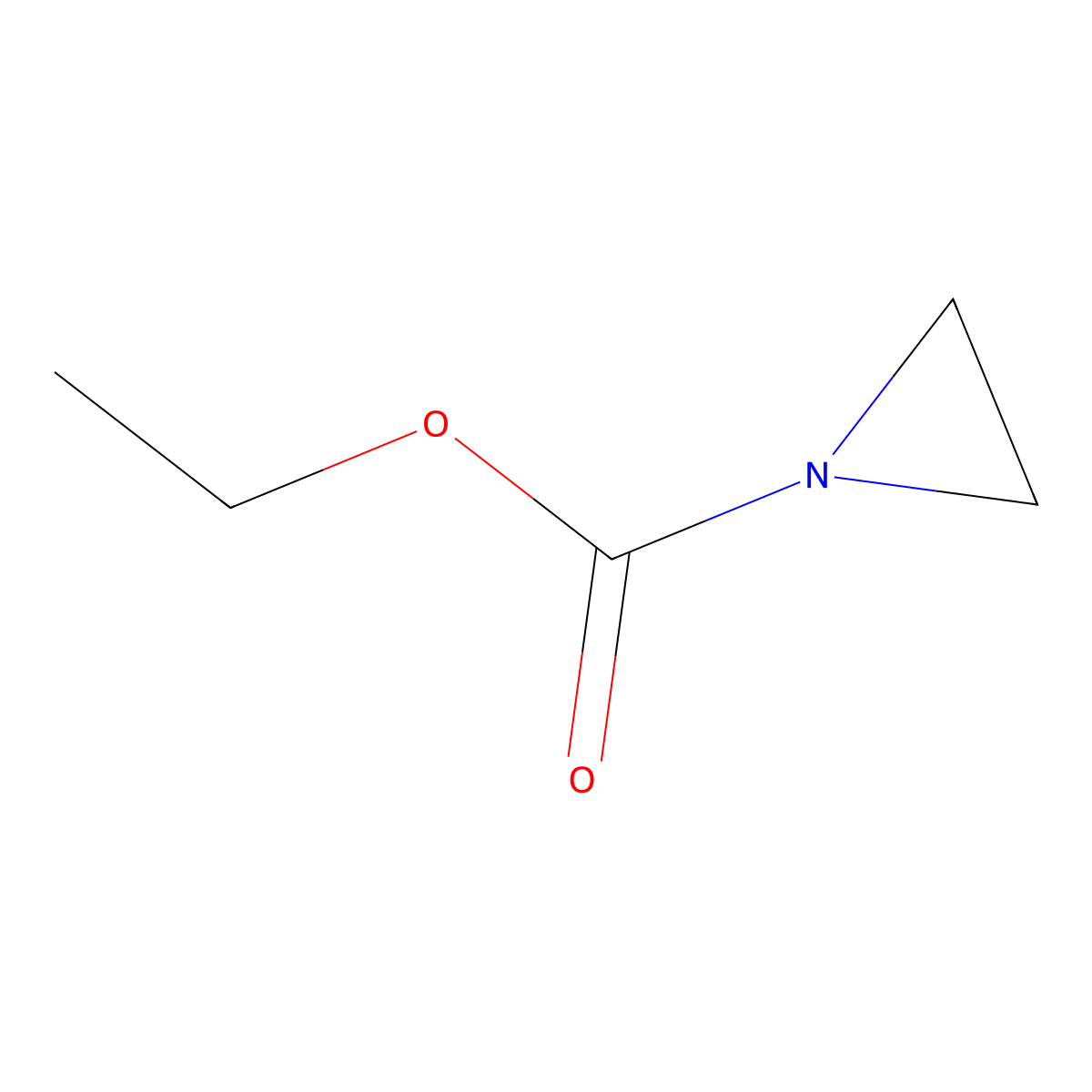 N-(Ethoxycarbonyl)aziridine molecular structure, CAS 671-51-2