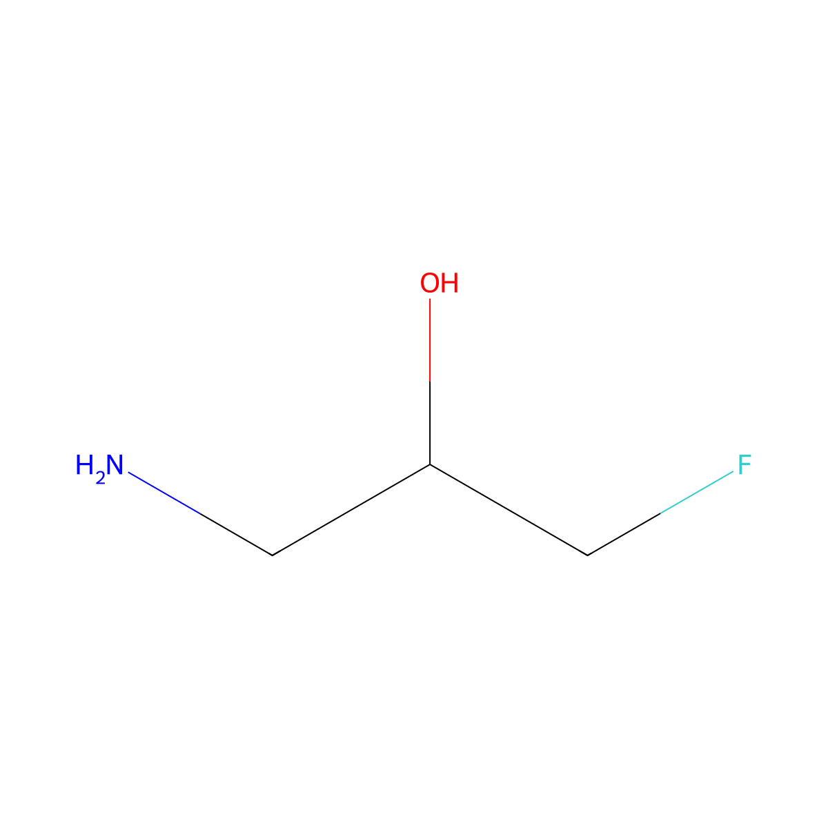 1-Amino-3-fluoropropan-2-ol molecular structure, CAS 671-58-9