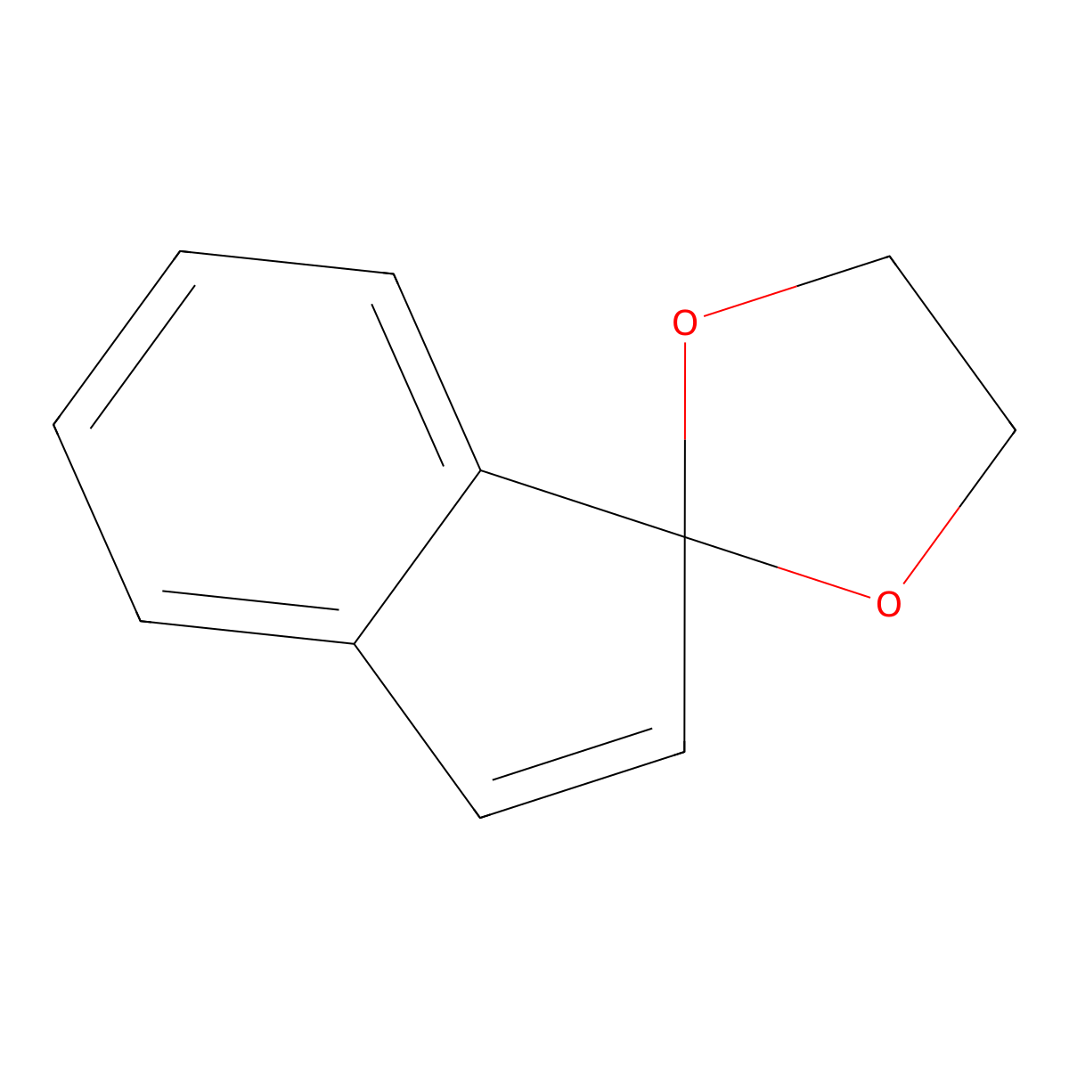 Indenone ethylene ketal molecular structure, CAS 6710-43-6