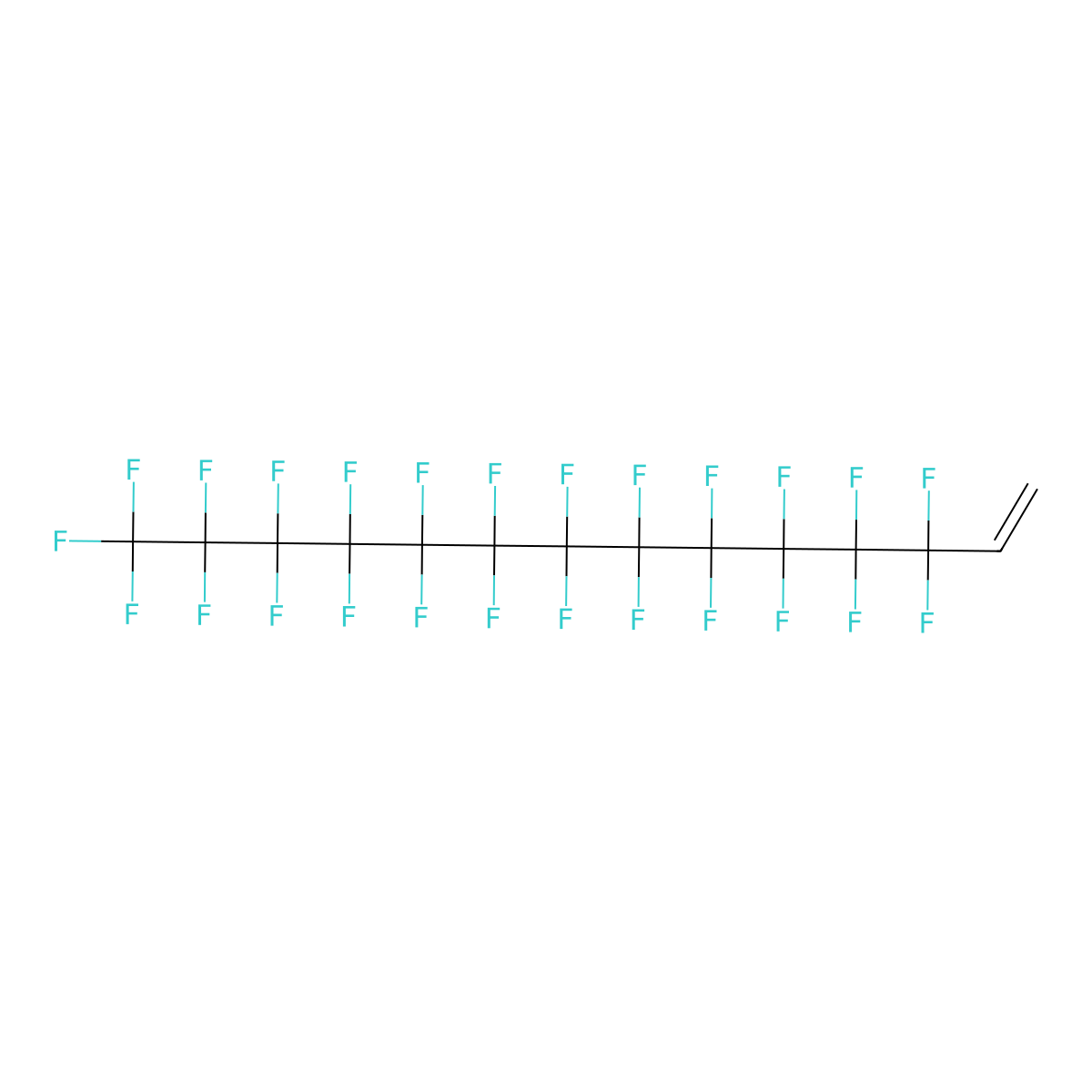 3,3,4,4,5,5,6,6,7,7,8,8,9,9,10,10,11,11,12,12,13,13,14,14,14-Pentacosafluorotetradec-1-ene molecular structure, CAS 67103-05-3