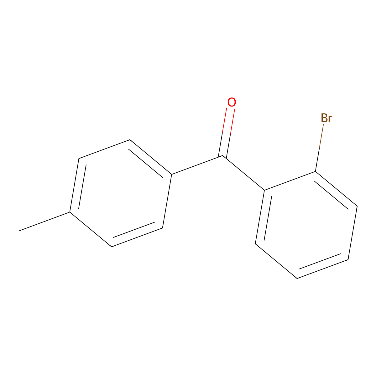 2-Bromo-4'-methylbenzophenone molecular structure, CAS 67104-64-7