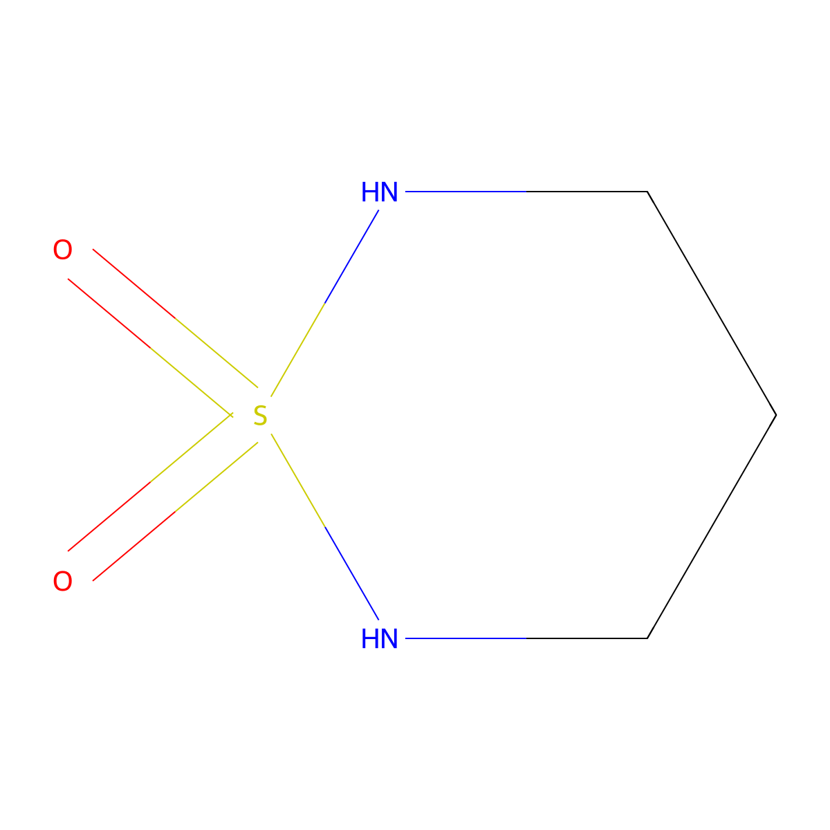 1Lambda6,2,6-thiadiazinane-1,1-dione molecular structure, CAS 67104-89-6
