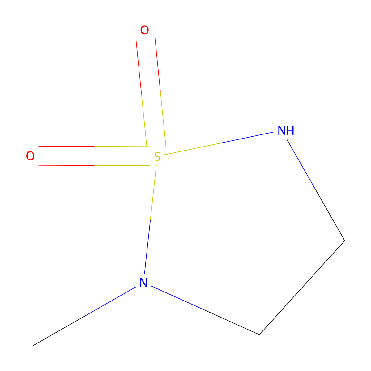2-Methyl-1,2,5-thiadiazolidine 1,1-dioxide molecular structure, CAS 67104-97-6