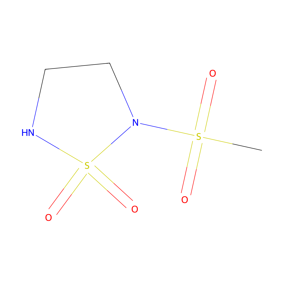 2-Methanesulfonyl-1lambda6,2,5-thiadiazolidine-1,1-dione molecular structure, CAS 67104-99-8