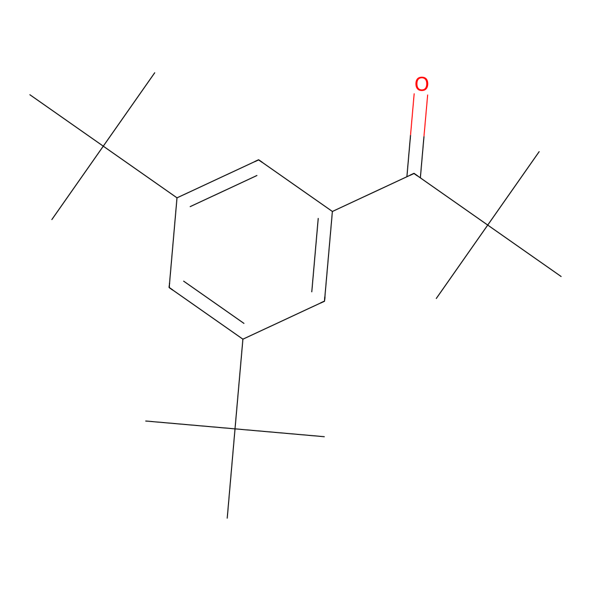 1-(3,5-Di-tert-butylphenyl)-2,2-dimethylpropan-1-one molecular structure, CAS 67106-64-3