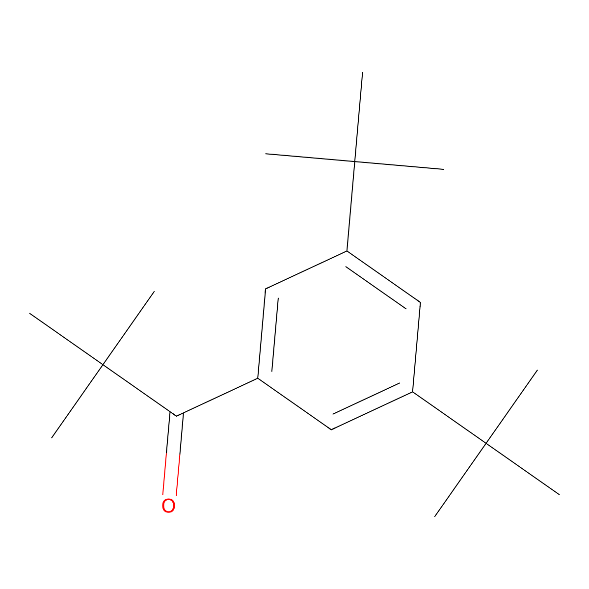 1-(3,5-Di-tert-butylphenyl)-2,2-dimethylpropan-1-one molecular structure, CAS 67106-64-3