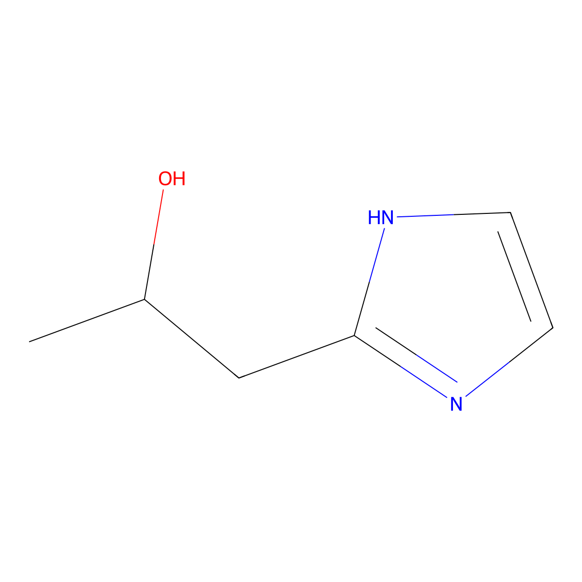 1-(1H-imidazol-2-yl)propan-2-ol molecular structure, CAS 67106-66-5