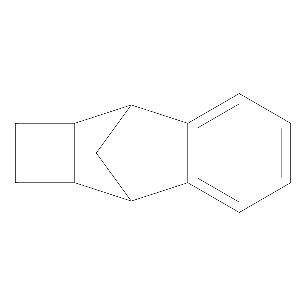 3,8-Methanocyclobuta(b)naphthalene, 1,2,2a,3,8,8a-hexahydro-,(2aalpha3beta,8beta,8aalpha)- molecular structure, CAS 67109-90-4