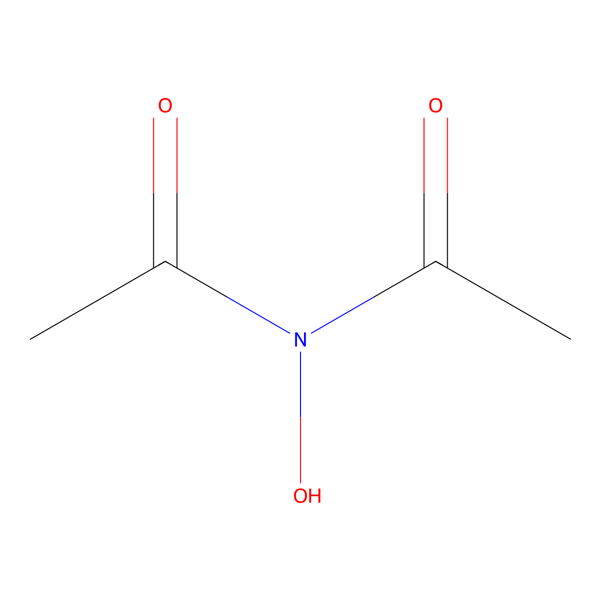 N-Acetyl-N-hydroxyacetamide molecular structure, CAS 6711-33-7