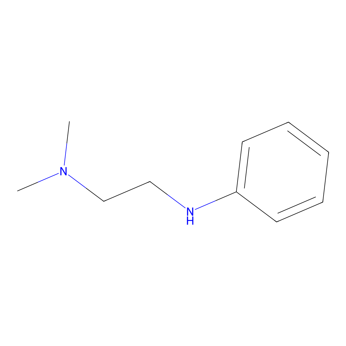 N-(2-(Dimethylamino)ethyl)aniline molecular structure, CAS 6711-46-2