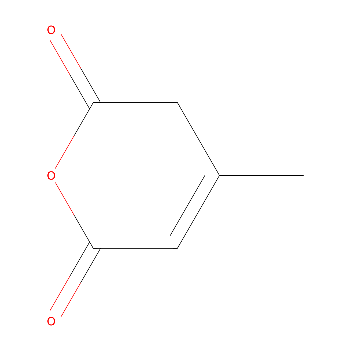 3-Methylglutaconic anhydride molecular structure, CAS 67116-19-2