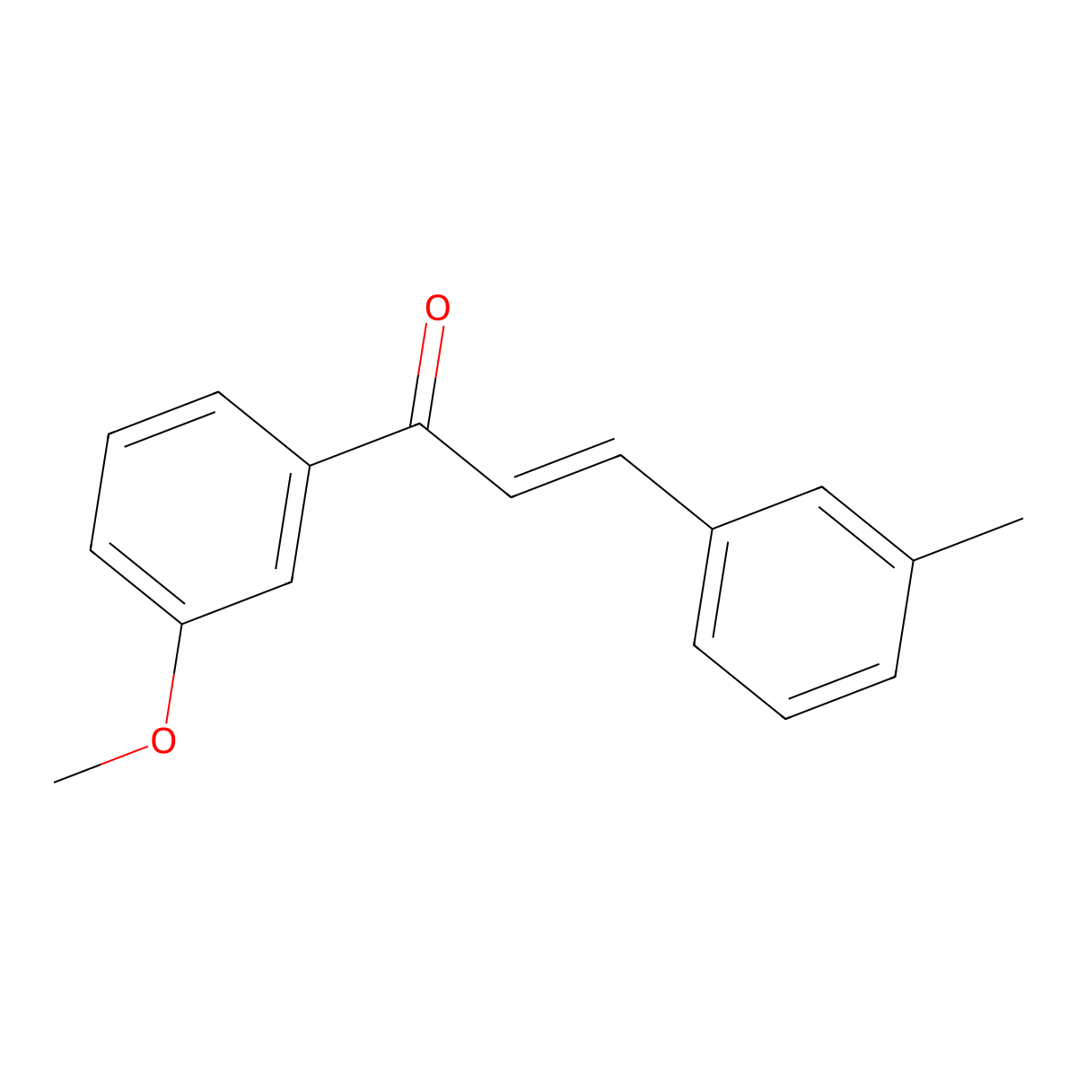 (2E)-1-(3-Methoxyphenyl)-3-(3-methylphenyl)prop-2-en-1-one molecular structure, CAS 671182-15-3