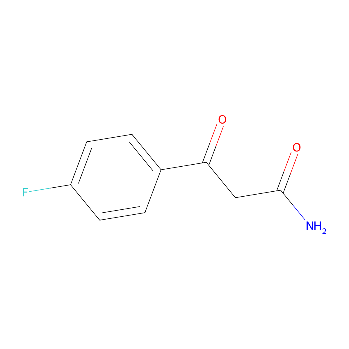 3-(4-Fluorophenyl)-3-oxopropanamide molecular structure, CAS 671188-82-2