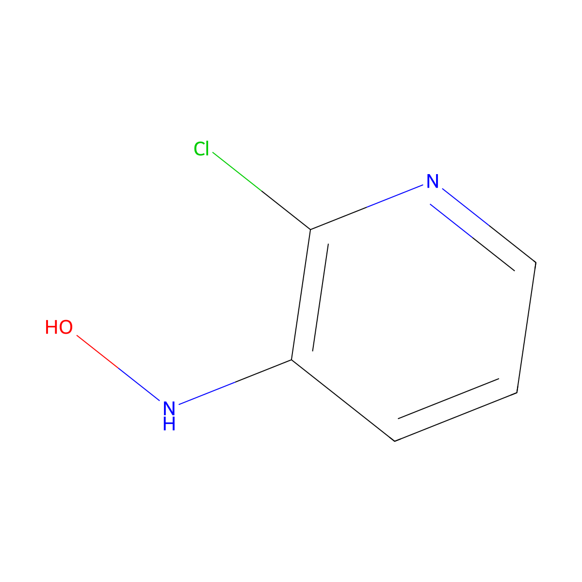 2-Chloro-3-hydroxylaminopyridine molecular structure, CAS 67119-49-7