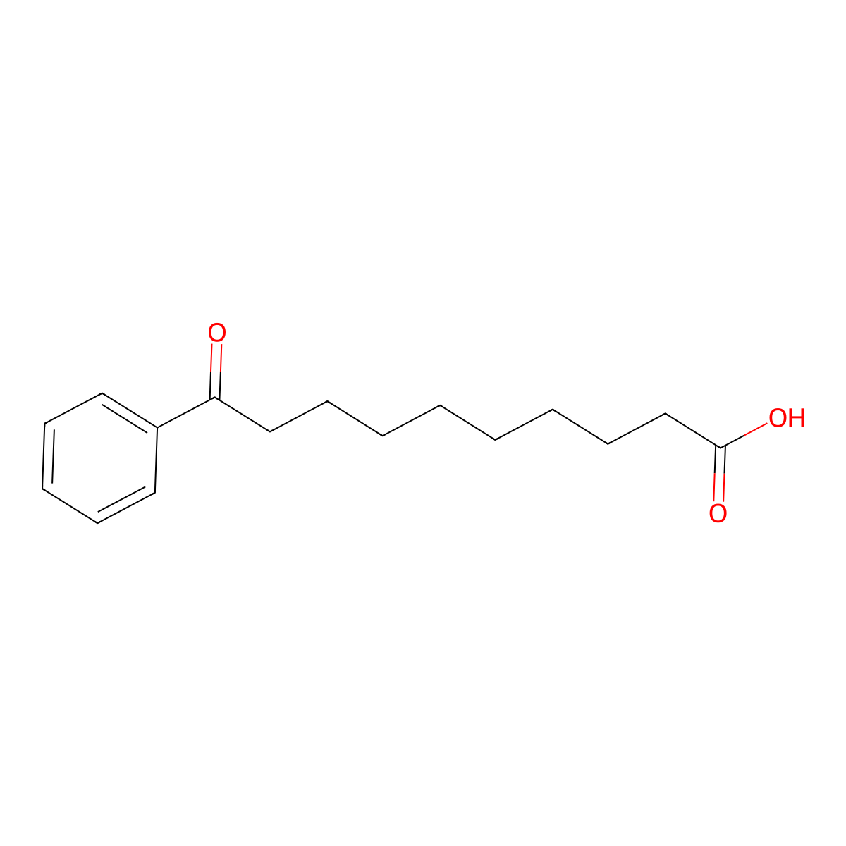 10-Oxo-10-phenyldecanoic acid molecular structure, CAS 6712-10-3