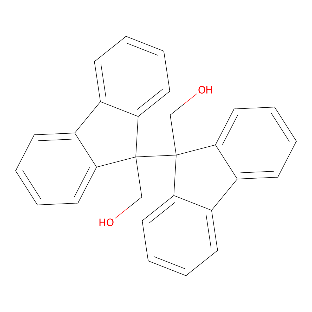 [9,9'-Bi-9H-Fluorene]-9,9'-dimethanol molecular structure, CAS 6712-54-5