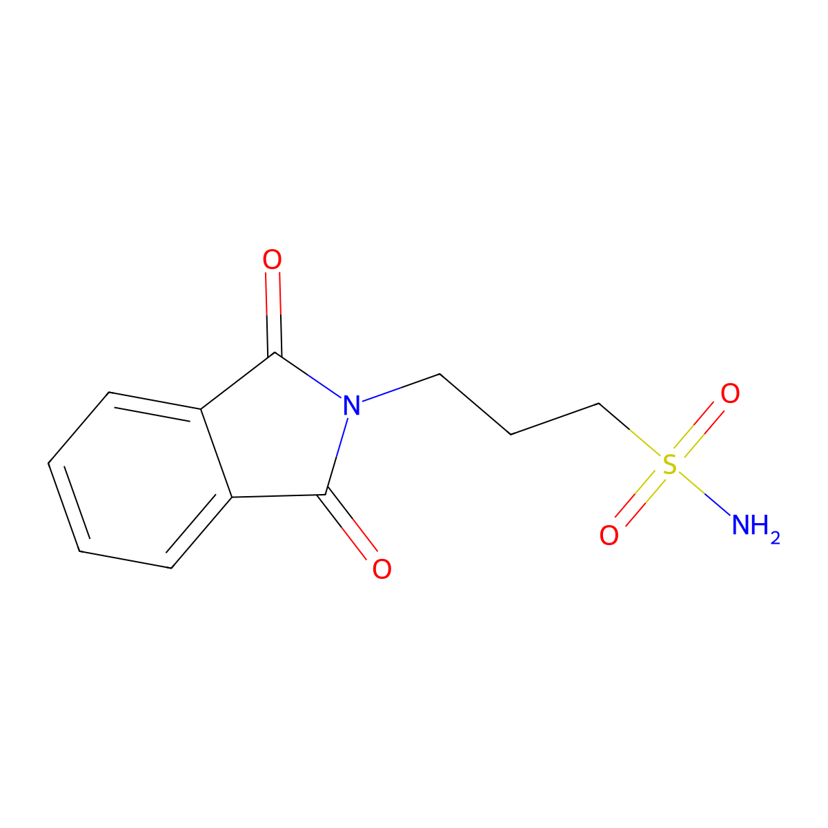 3-(1,3-dioxo-2,3-dihydro-1H-isoindol-2-yl)propane-1-sulfonamide molecular structure, CAS 6712-89-6
