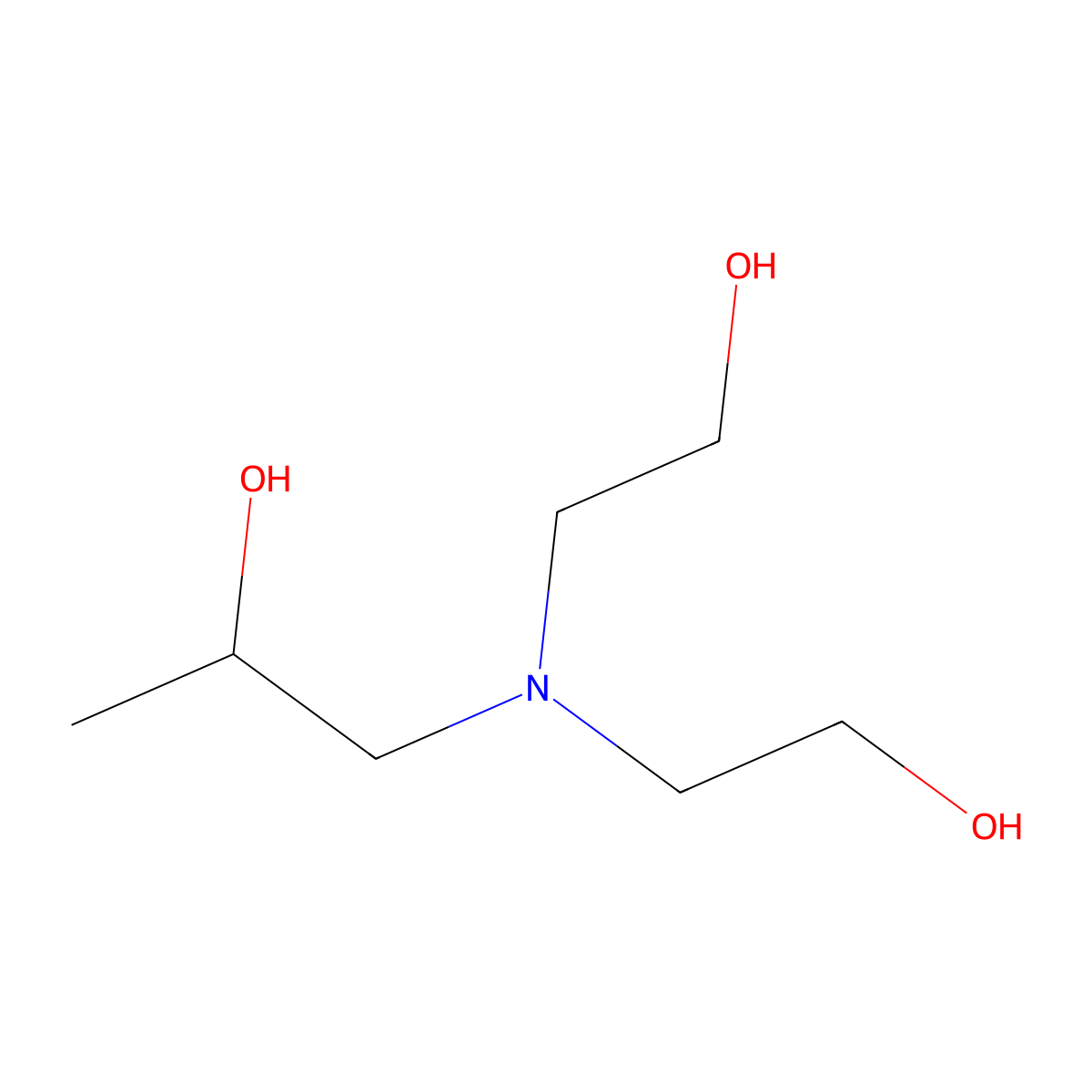2-Propanol, 1-[bis(2-hydroxyethyl)amino]- molecular structure, CAS 6712-98-7