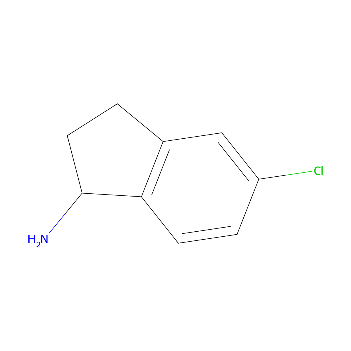 1-Amino-5-chloroindane molecular structure, CAS 67120-39-2