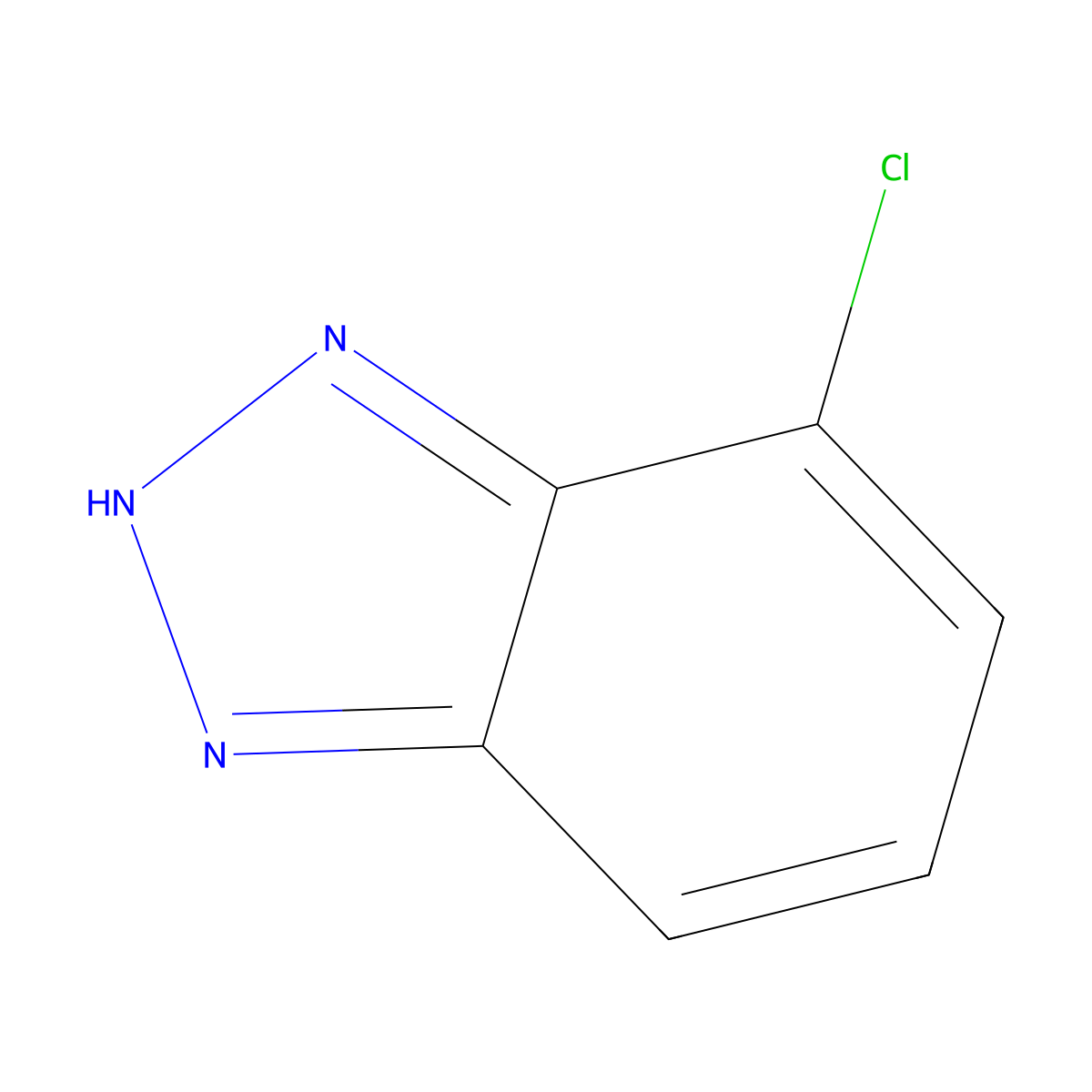 4-chloro-1H-1,2,3-benzotriazole molecular structure, CAS 67130-04-5