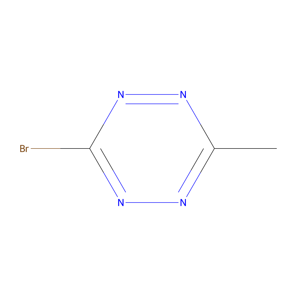 3-Bromo-6-methyl-1,2,4,5-tetrazine molecular structure, CAS 67131-33-3