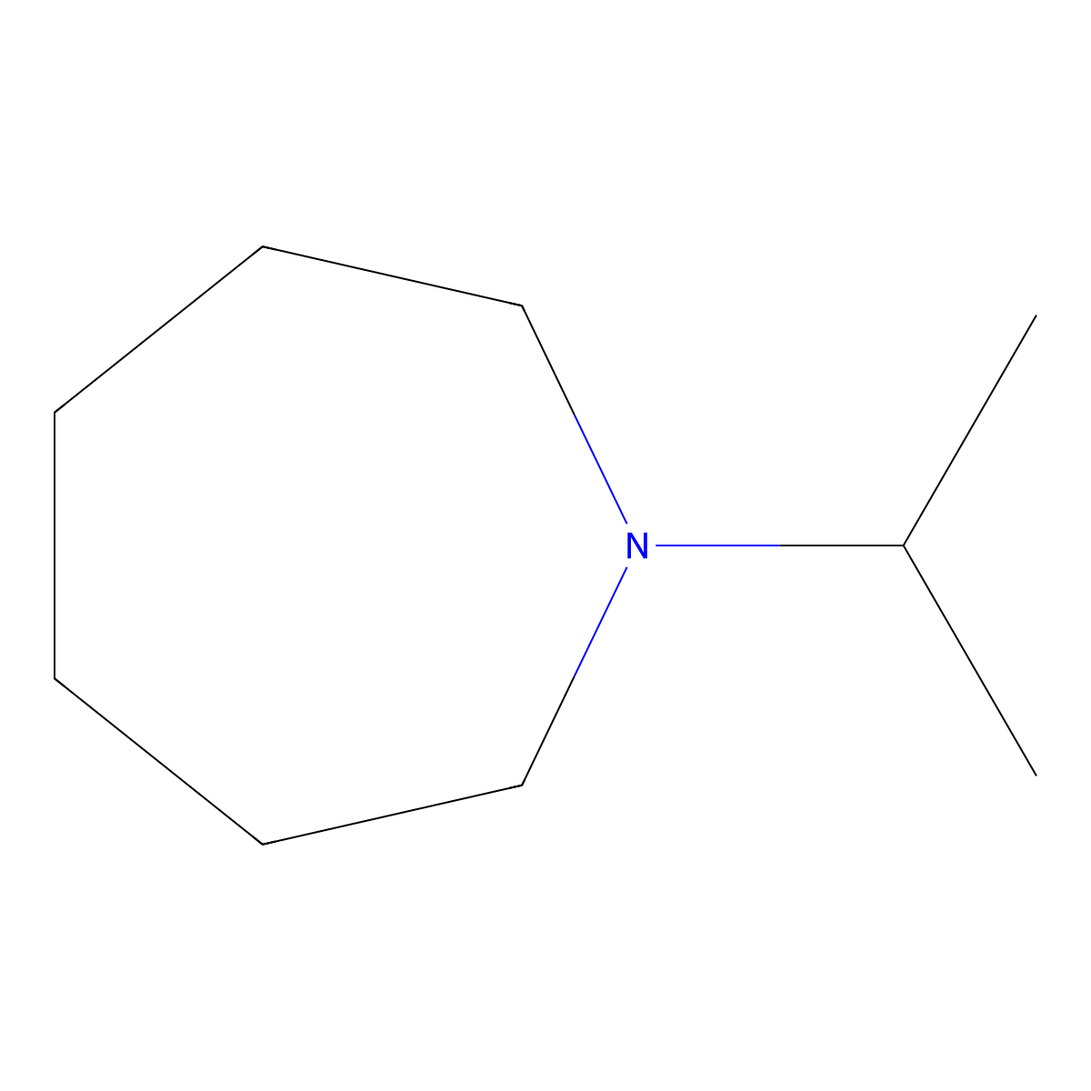 1-(Propan-2-yl)azepane molecular structure, CAS 67131-45-7