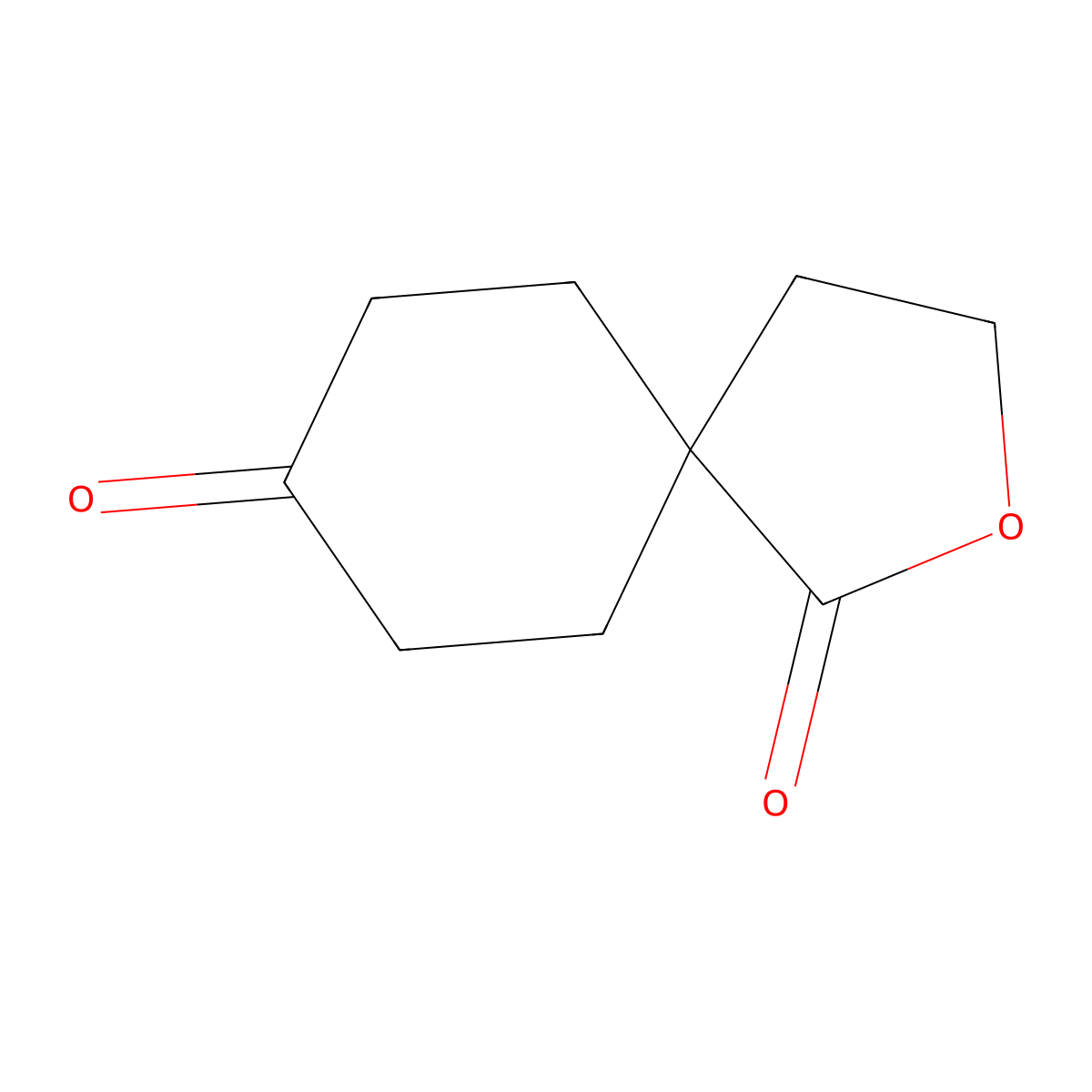 2-Oxaspiro(4.5)decane-1,8-dione molecular structure, CAS 67132-93-8