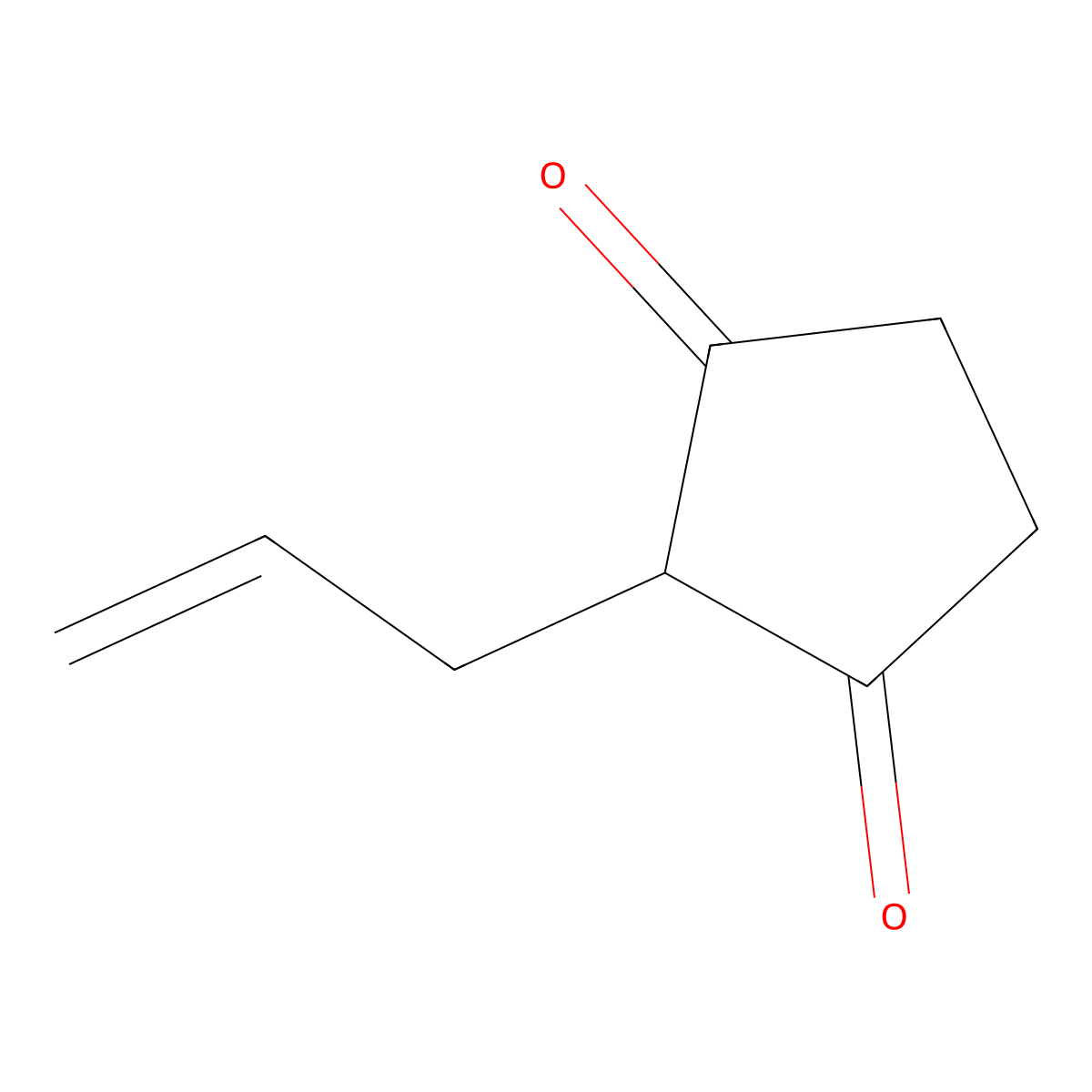 2-(Prop-2-en-1-yl)cyclopentane-1,3-dione molecular structure, CAS 67136-10-1