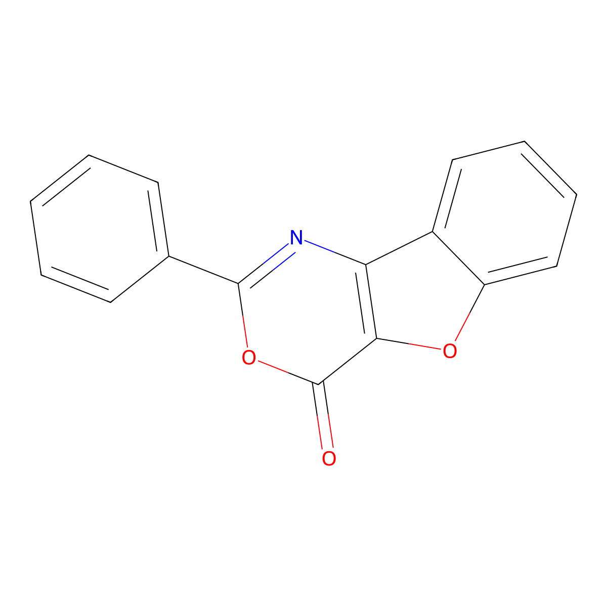 2-Phenyl-4H-[1]benzofuro[3,2-d][1,3]oxazin-4-one molecular structure, CAS 67138-57-2